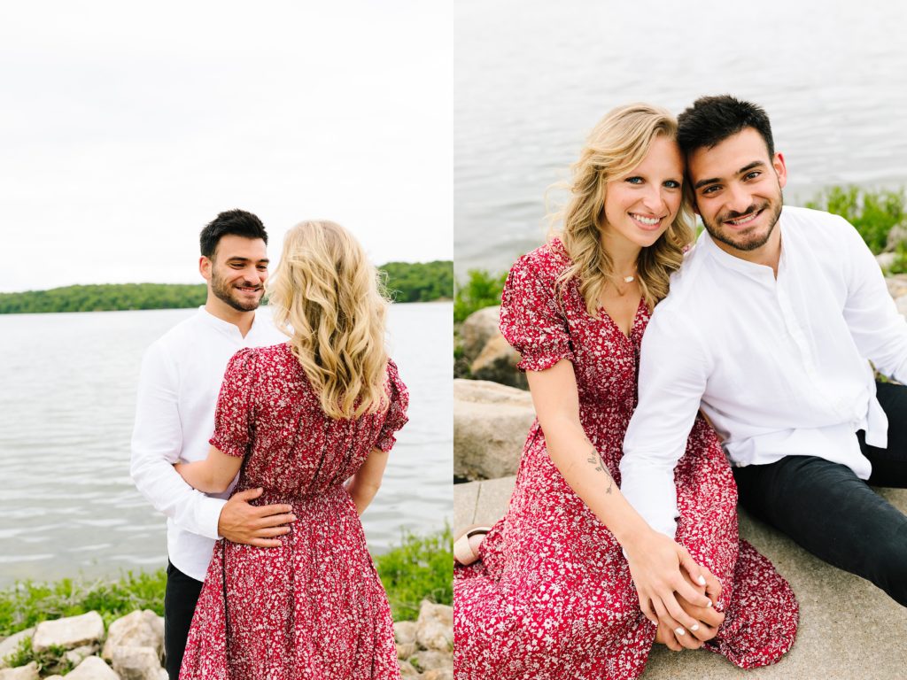 Natural and relaxed engagement photos