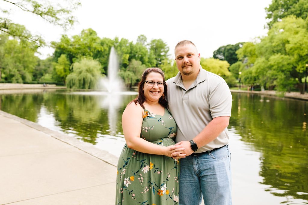 Summer Engagement Session at Loose Park in Kansas City