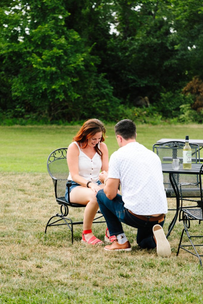 surprise proposal at Peculiar Winery, Kansas City Photographer