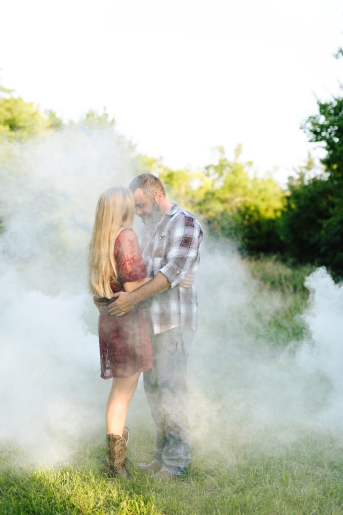 Smoke bomb engagement photos in Lawrence Kansas, Kansas City Photographer, Natalie Nichole Photography, Halloween Wedding, Halloween theme