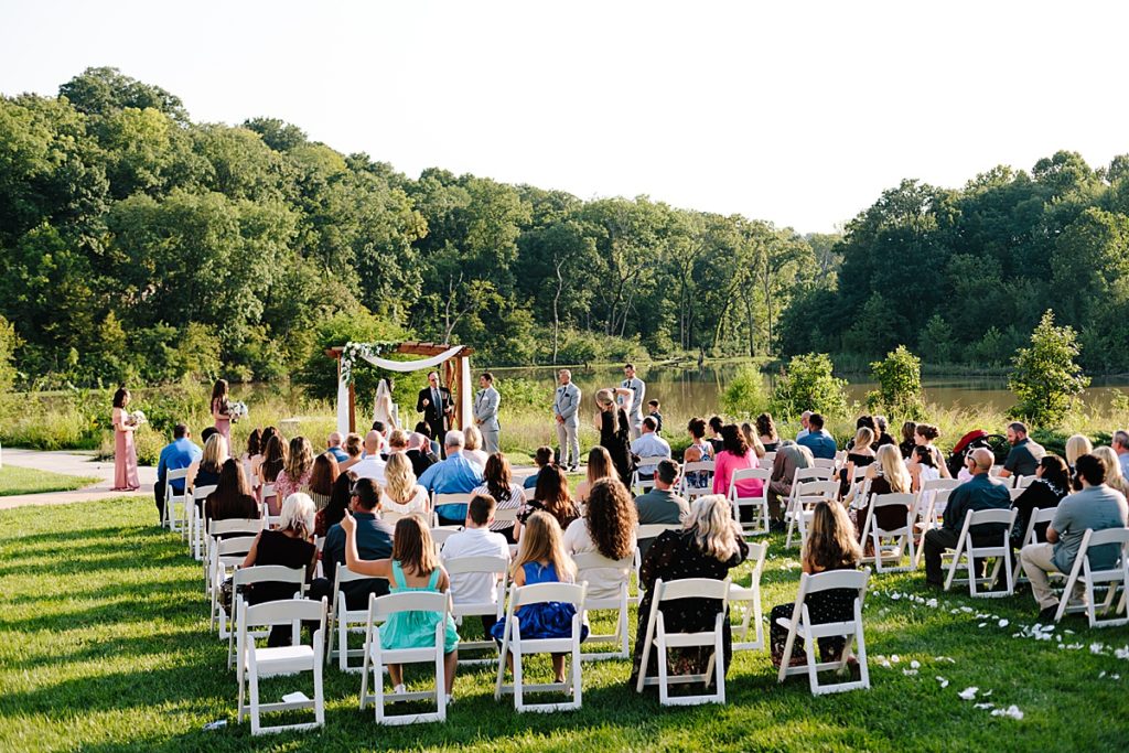 Stoney Creek Hotel in Kansas City hosts an outdoor wedding ceremony