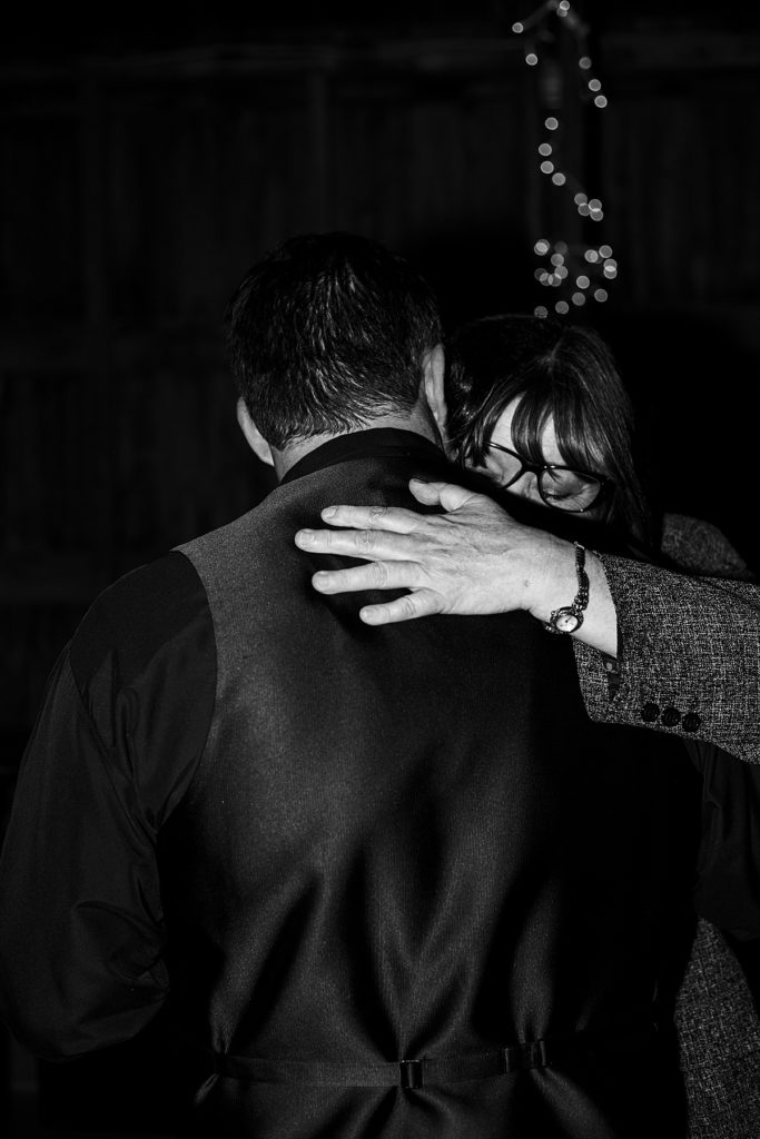 groom dances with his mom at halloween wedding in lawrence kansas