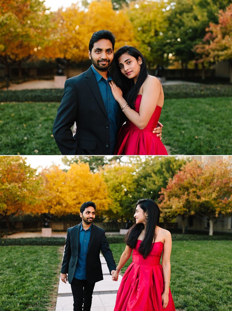 Romantic Engagement Session at the Nelson Atkins Museum of Art, Kansas City Photographer, couples photos, kansas city engagement photographer