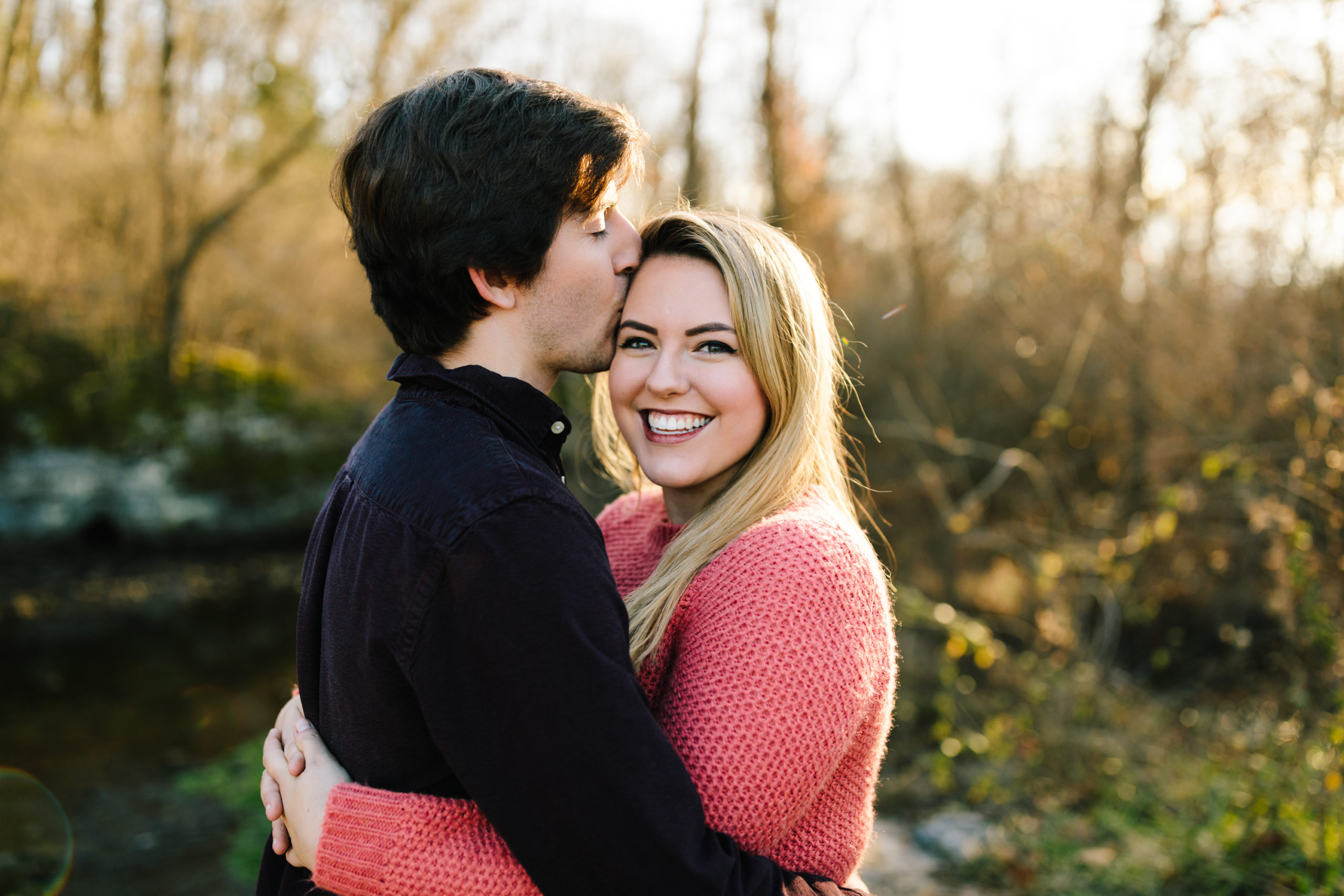 couple during engagement session photographed by Natalie Nichole Photography in kansas city