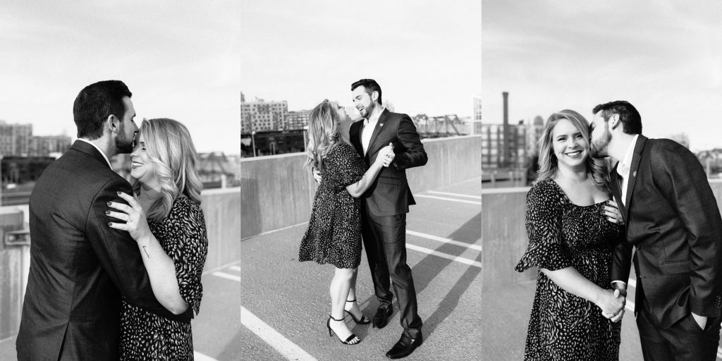 Engagement Photos with the Kansas City Skyline