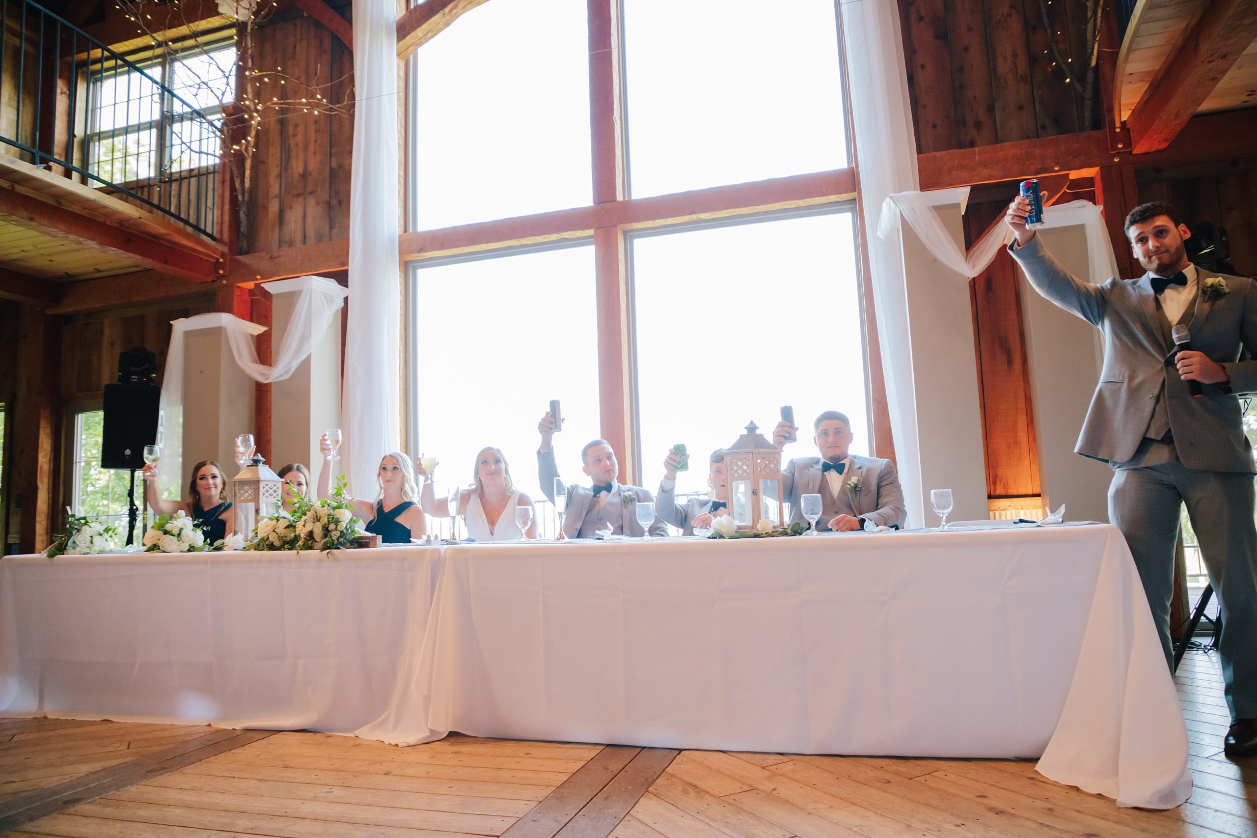 wedding reception at weathered wisdom barn