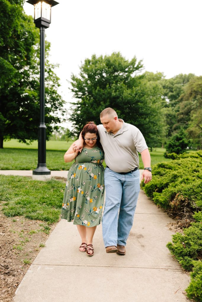 Summer Engagement Session at Loose Park in Kansas City