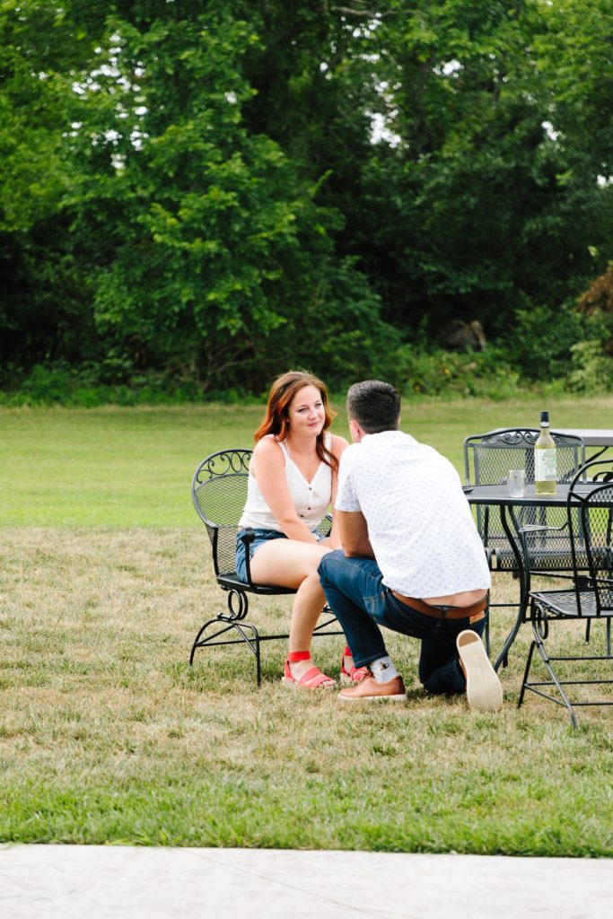 surprise proposal at Peculiar Winery, Kansas City Photographer, engagement photographer, proposal, how to propose