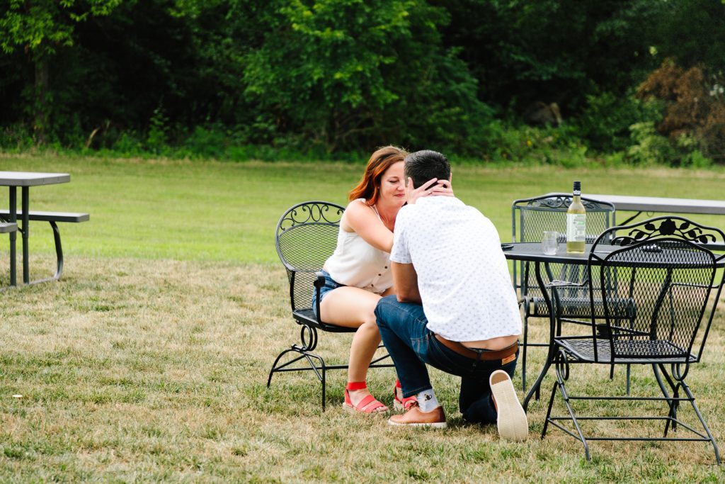 surprise proposal at Peculiar Winery, Kansas City Photographer, she said yes, proposal, how to propose, engagement ring