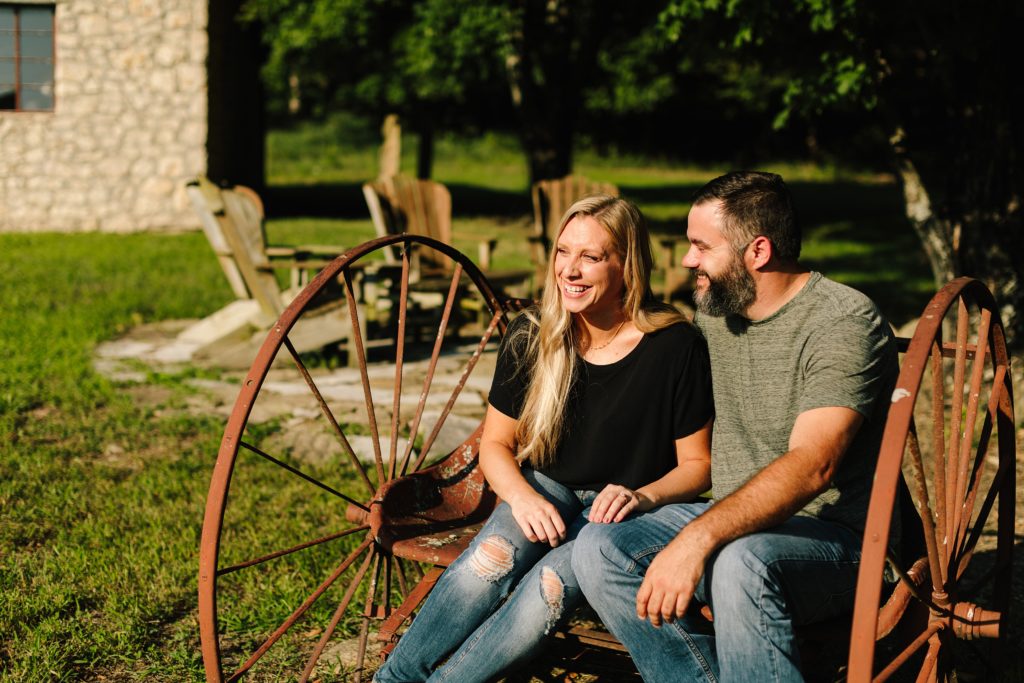 Lawrence Kansas Photographer, country engagement photos, rustic,