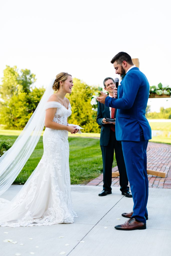 Summer Wedding at Mildale Farm, Natalie Nichole Photography, Kansas City Wedding Photographer, wedding vows, how to write your vows, what to say in your vows, real couple, kansas city wedding, outdoor wedding, wedding ceremony outside
