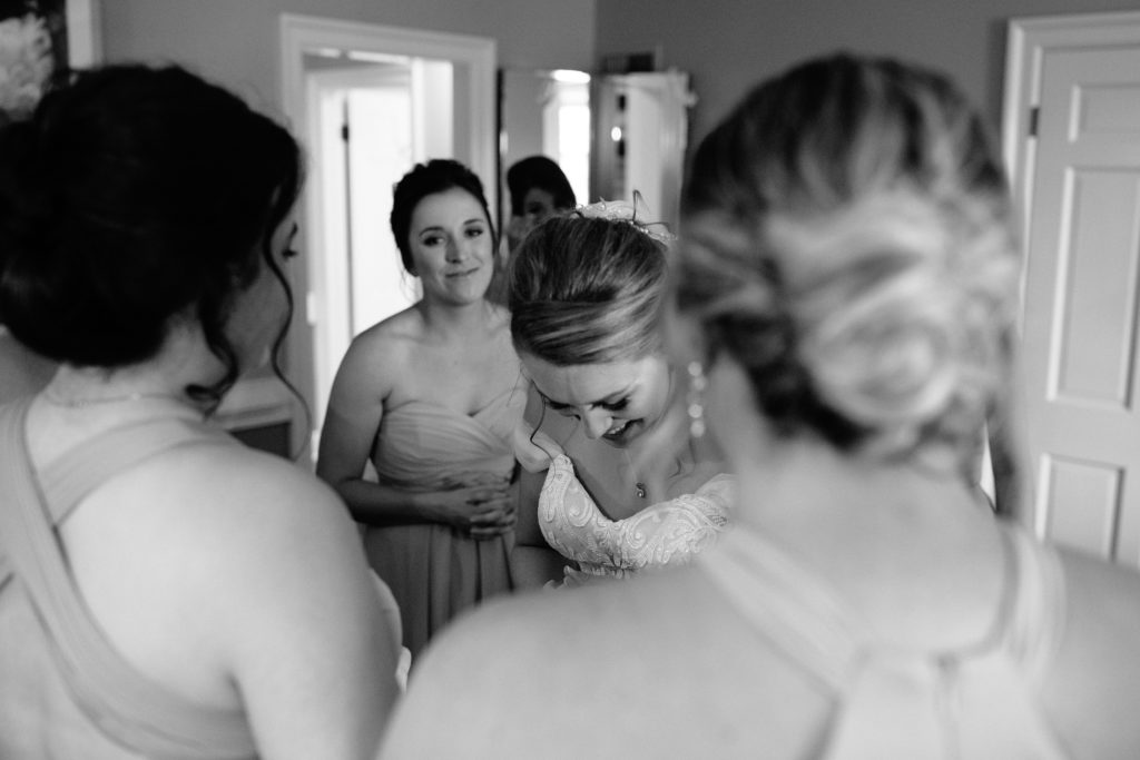 Summer Wedding at Mildale Farm, Natalie Nichole Photography, Kansas City Wedding Photographer, first look with bridesmaids, allyouwitness, real moments, candid wedding photos, kansas city wedding