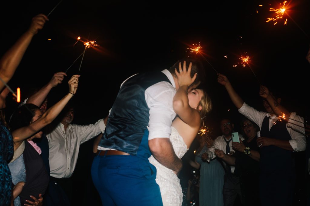 Summer Wedding at Mildale Farm, Natalie Nichole Photography, Kansas City Wedding Photographer, sparkler exit, how to have a sparkler exit,