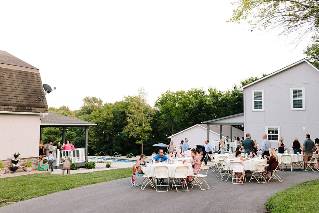 how to have a backyard wedding reception in Kansas City