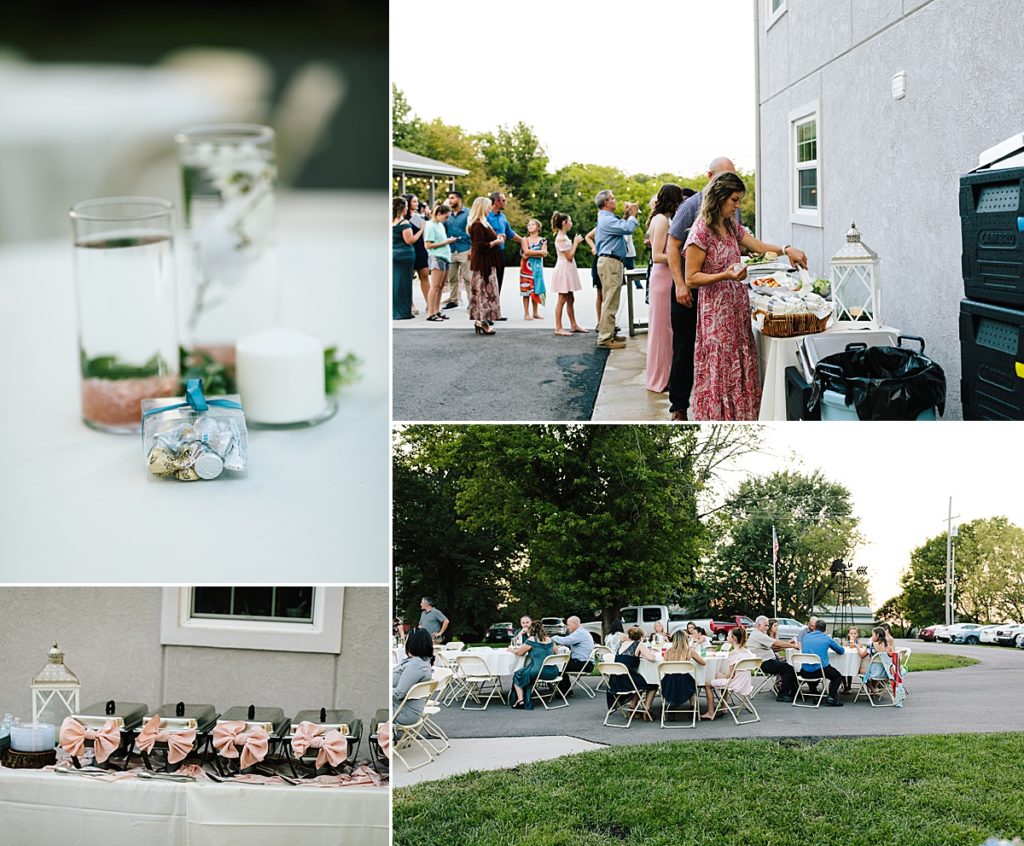 Backyard wedding reception inspiration