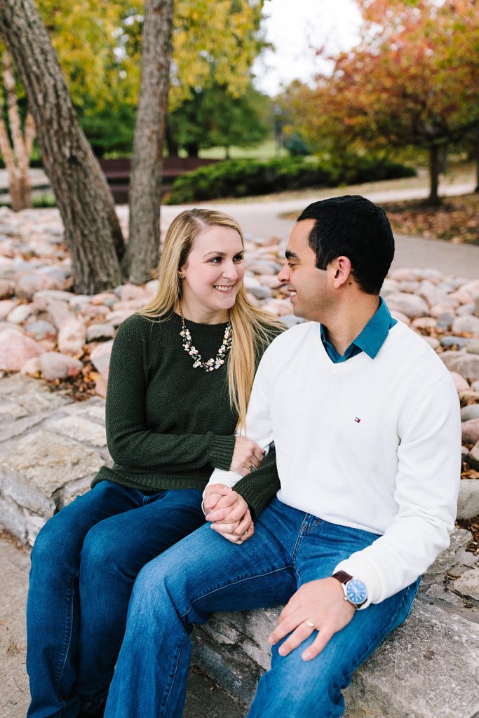 Fall Couples Photos at Loose Park by Kansas City photographer