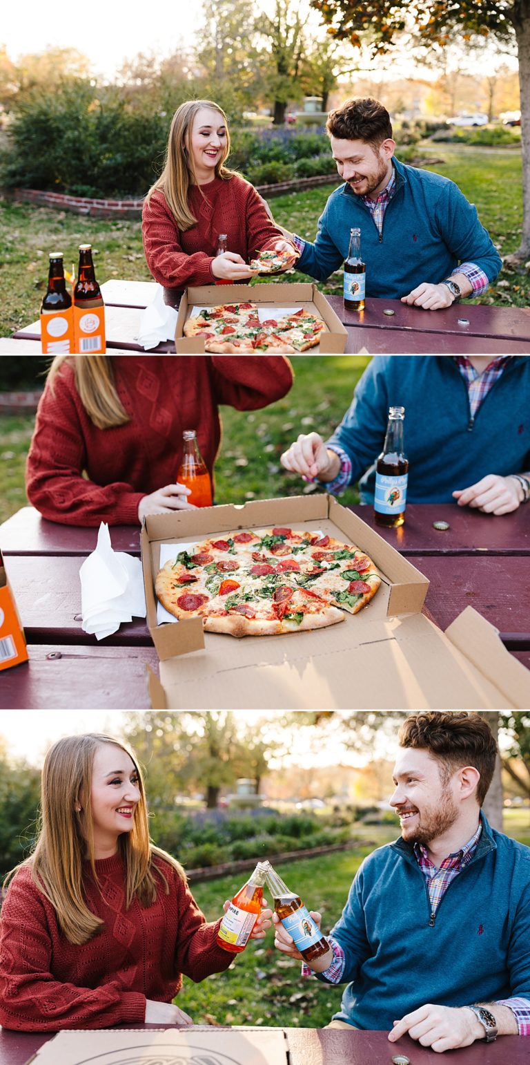 Pizza Date Photo Session in Lawrence Kansas | Natalie Nichole