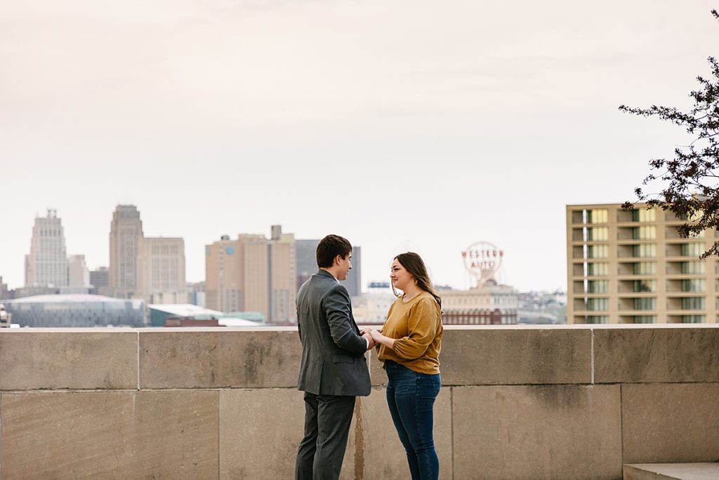 Proposal at the WWI memorial in Kansas City