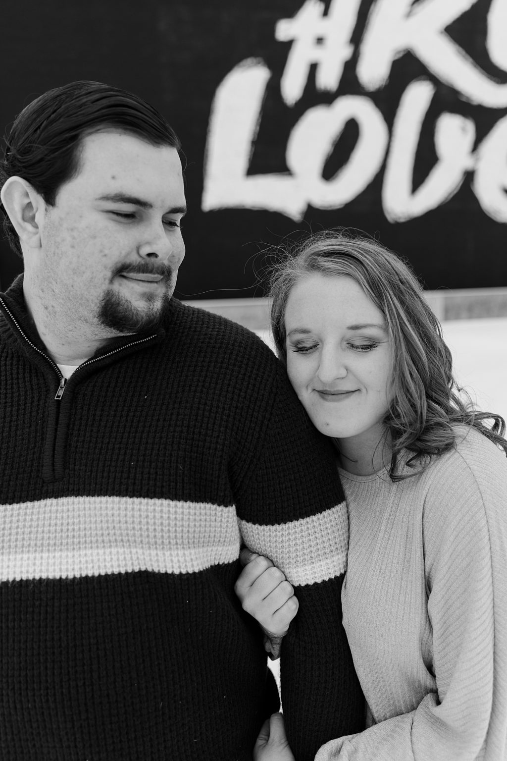 Kathleen and Logan KC Loves Mural