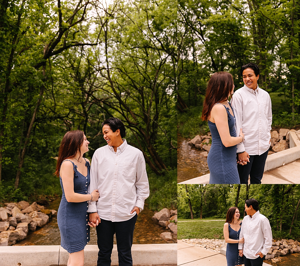 lgtbq couple at Shawnee Mission Park session with Kansas City photographer at sunset 