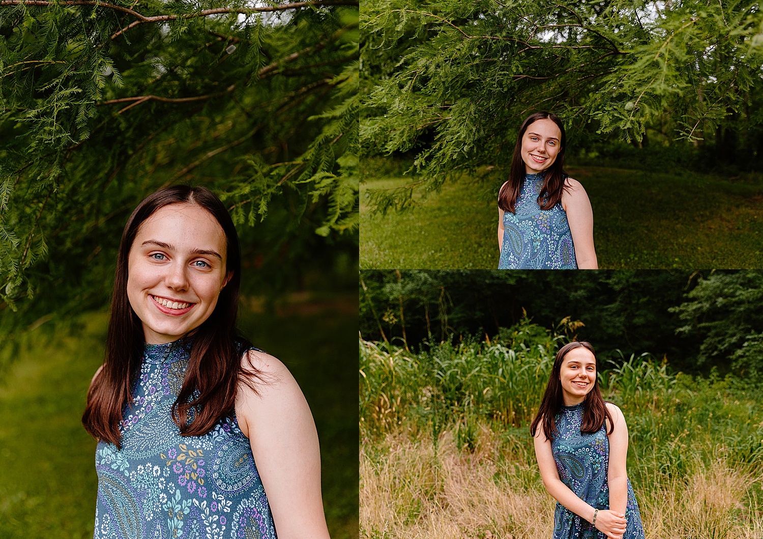 senior girl portraits standing in a golden field by Natalie Nichole photos 